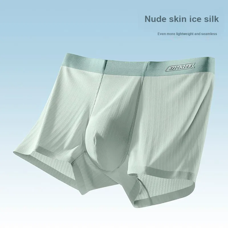 Dickies Underpants Men's Seamless Skin Friendly High Rebound Breathable Four Corner Pants, Box Combo Set-13