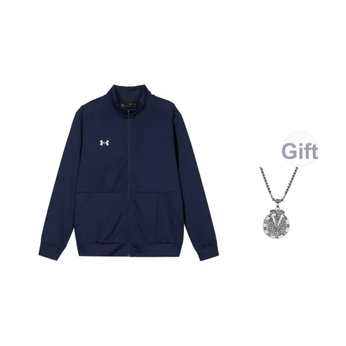 Under Armour Куртки Пальто Мужской Синий В комплекте с ожерельем