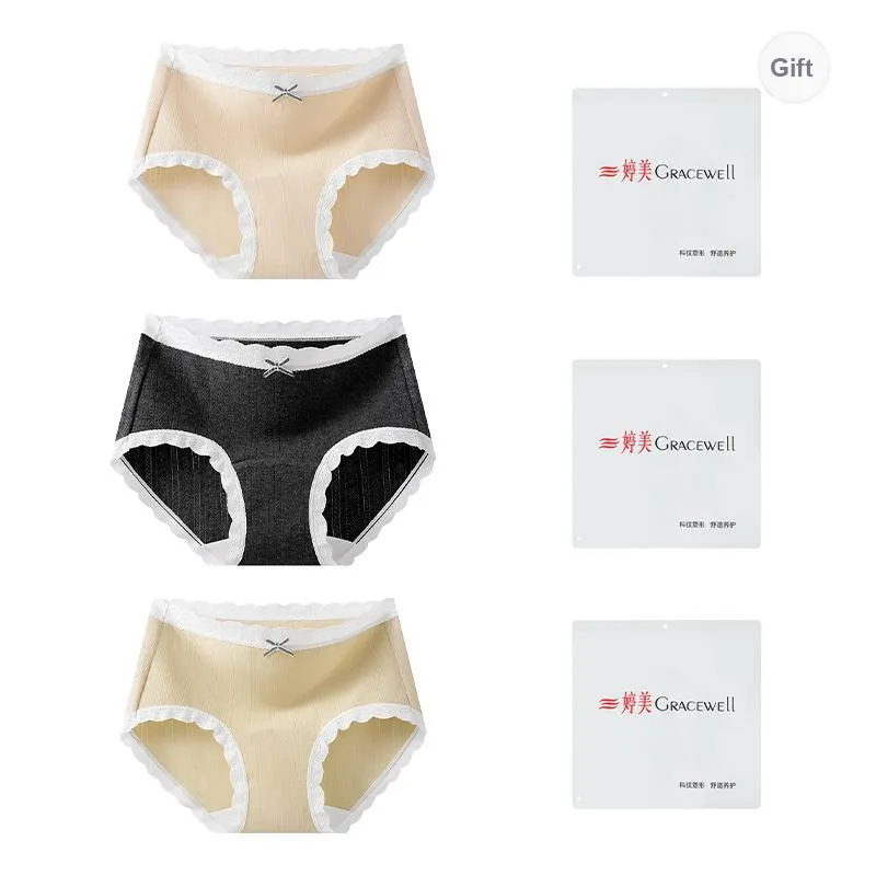 GRACEWELL Underpants Women's Shopping Bag 3 Pack-6