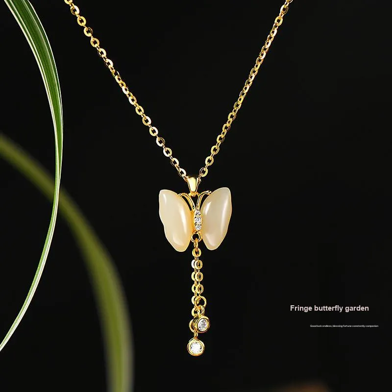 Royal Heaven's Choice Hetian Jade Pale Greenish-White Jade Unisex-1