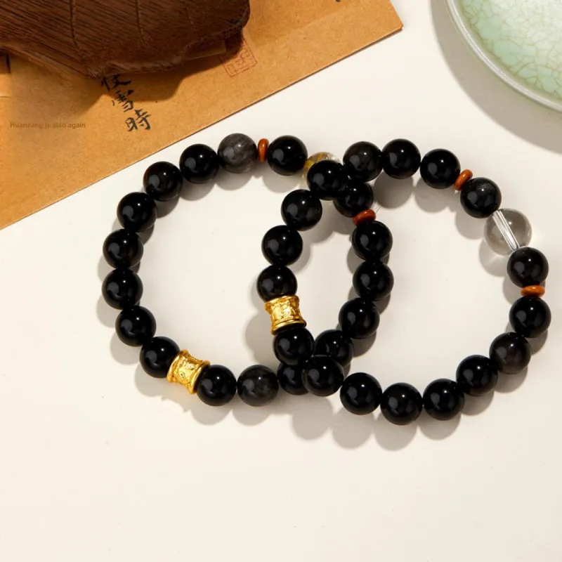 AGOVSKI Obsidian Bracelets Unisex-1