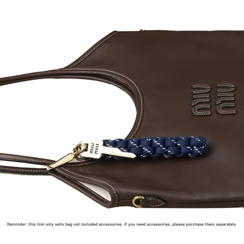 MIU MIU Ivy Cow Leather Tote Bag, Shopping Bag, Handbag, Shoulder Bag Women's Briarwood-7