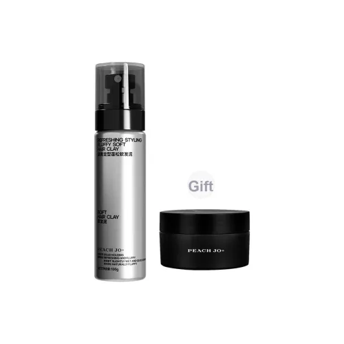 PEACH JO+ Освежающий Формирование Мягкие Волосы Глина Для Мужской Колонии Текстурированные Волосы Парафин Комбинация Увлажняющий 100 мл + 100 г