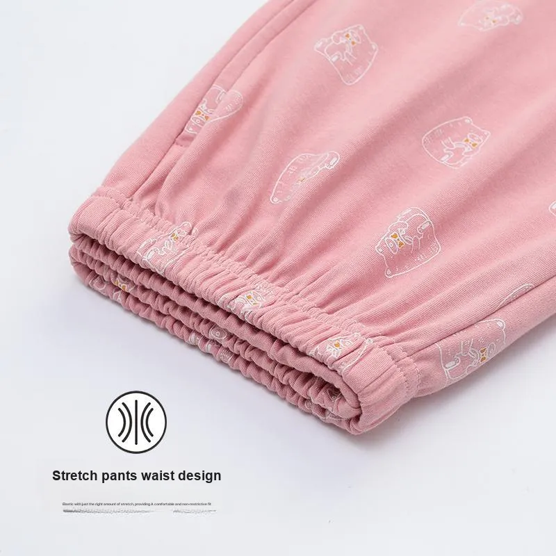 Ordifen Pajama Pants Women's Pink-3