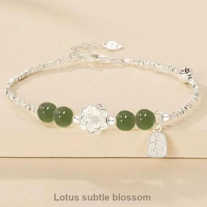 Master Kim Hetian Jade Bracelets Pale Greenish White Jade Women's-2