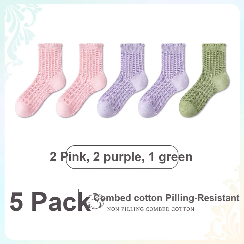 ROBINHOOD Mid Calf Socks Women's 5 Pack-13