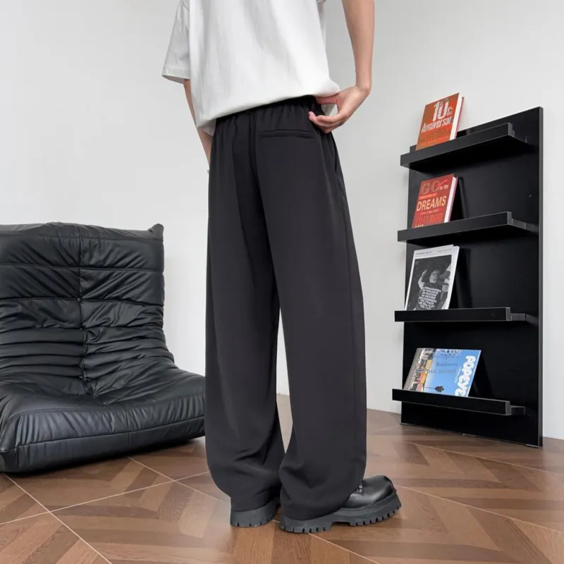 HAPPY PARTY Casual Pants Unisex Black-3