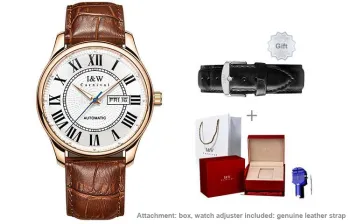 I&W CARNIVAL HWGUOJI Automatic Mechanical Movement Watch Men's Watches White Dial
