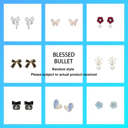 BLESSED BULLET Alloy Stud Earrings Unisex