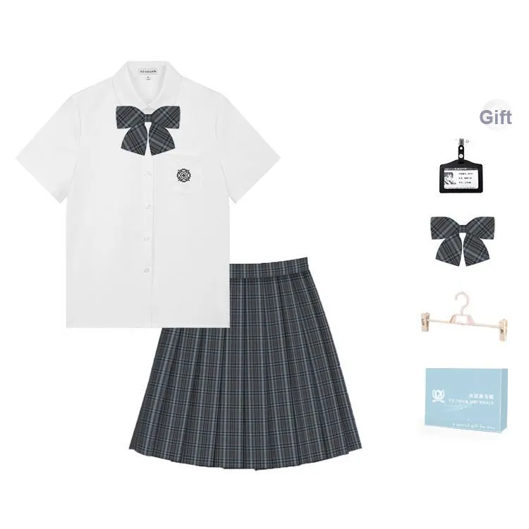 Ice Cream And Whale Summer JK Uniform Set Women's Gift Box Set-0