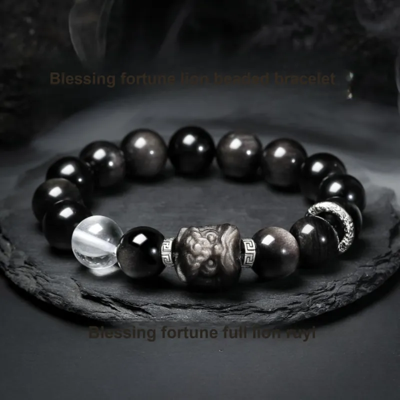 STYLEJING Obsidian Bracelets Unisex-2