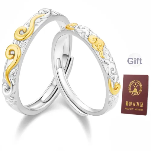 ZSY Silver 925 Rings Unisex Box