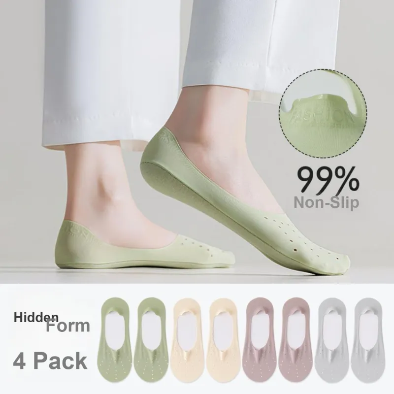 JUNEROSE No Show Socks Women's 4 Pack-6