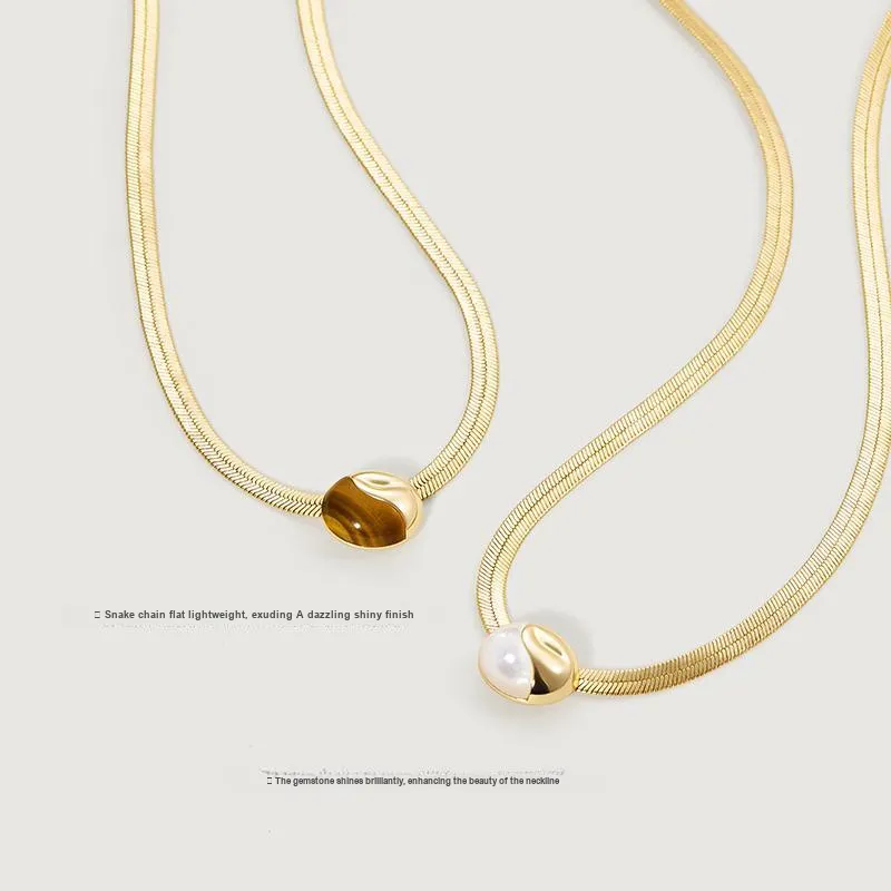 Amber Lollipop Mother Of Pearl Necklaces Women's-4