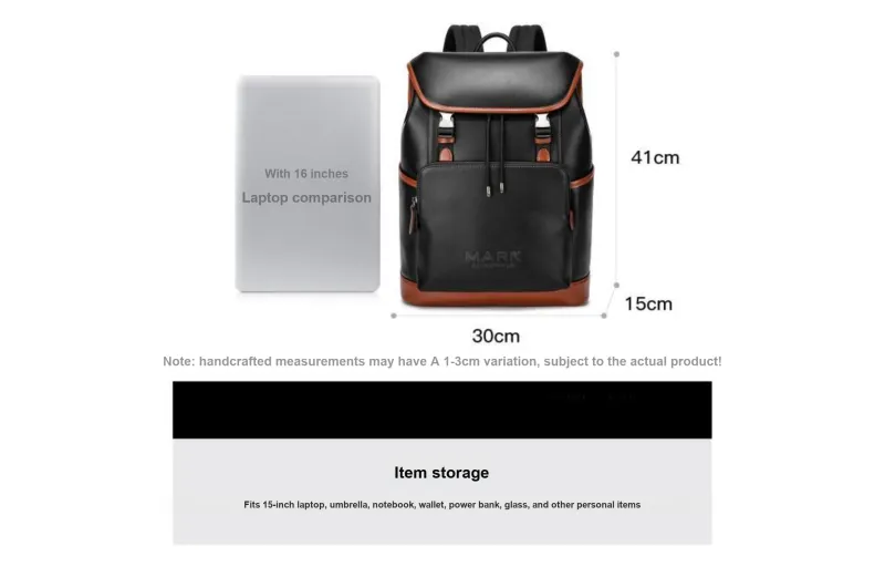 FAIRWHALE PVC Backpack Regular Unisex Gray White/Advanced Orange/Advanced Blue/Black-22