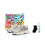 Brown/Gray (Floral Shopping Bag+Socks)