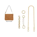Gold-Tone Pig Nose+Pearl+40cm Decorative Chain Set