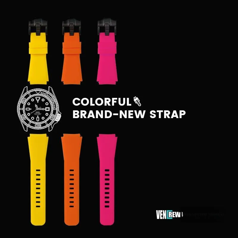 VENCREW Radar, Leviathan, Torpedo FXJ8 Compatibility Watch Band 121mm Rubber Material-10
