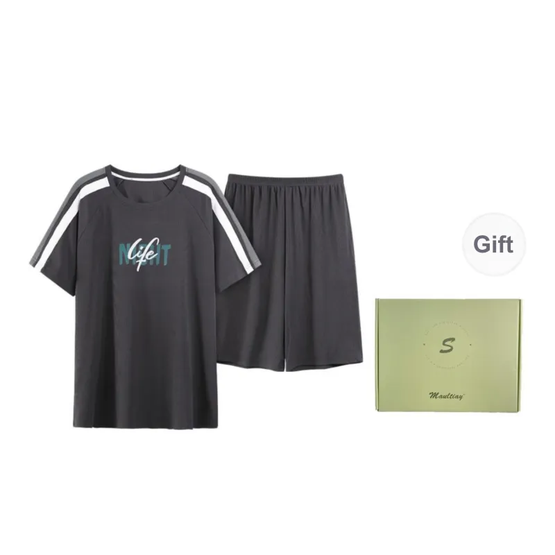 Maultiay Pajama Set Men's Gift Box Set-0