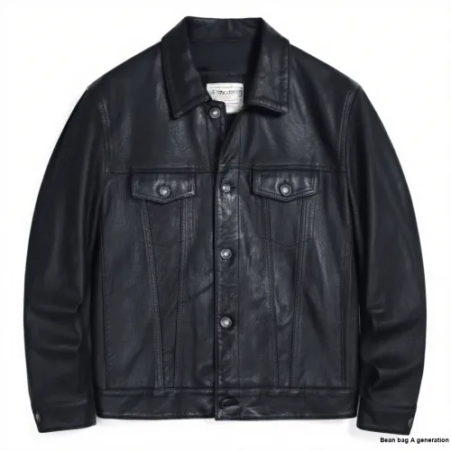 MCS Черные Мужские Кожаные Куртки