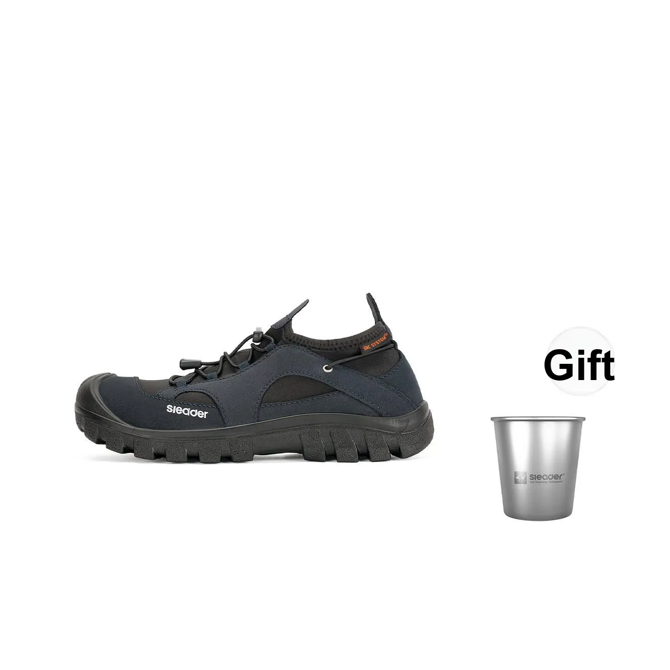 Slider Deep Water Cool Series Outdoor Shoes Men Low Top Dark Blue