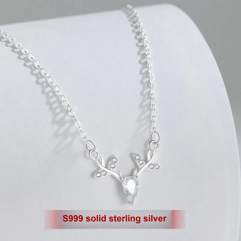 MISS WEI 999 Fine Silver Necklaces Women's-1