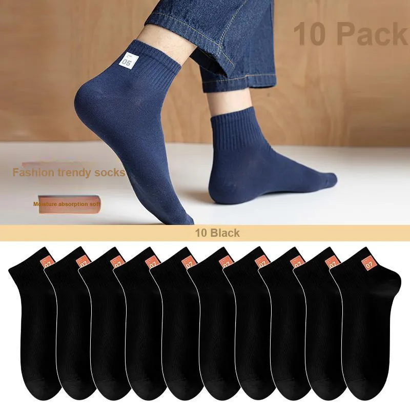 Lan Miao Mid Calf Socks Men's 10 Pack-11