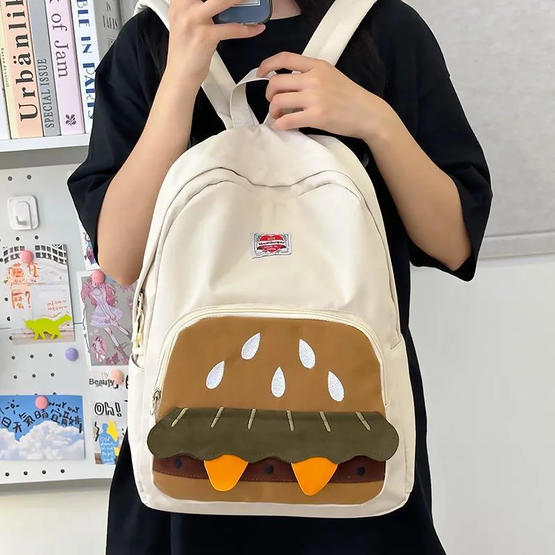 HACIN Nylon Backpack Women's Multicolor-3