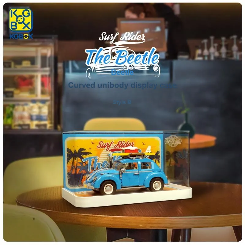 KGBOX Used For Building Block 10252 Beetle Acrylic Display Case Dust Cover Hobby Model Accessories-2