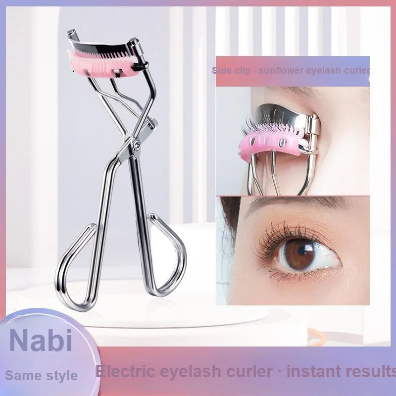 GECOMO Sunflower Eyelash Curler With Built in Comb, Wide Angle Convenient Design, Long Lasting Shaping Curling-1