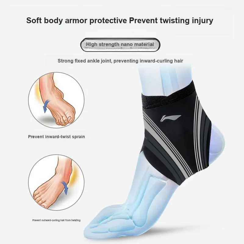 LiNing Ankle Braces Basketball Unisex Polyester Polyamide Elastane-5