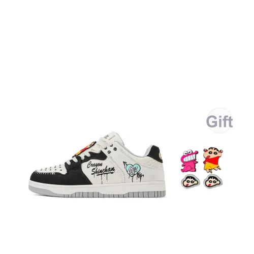 Crayon Shinchan Амортизация устойчивые к истиранию дышащие низкие кеды для скейтбординга унисекс