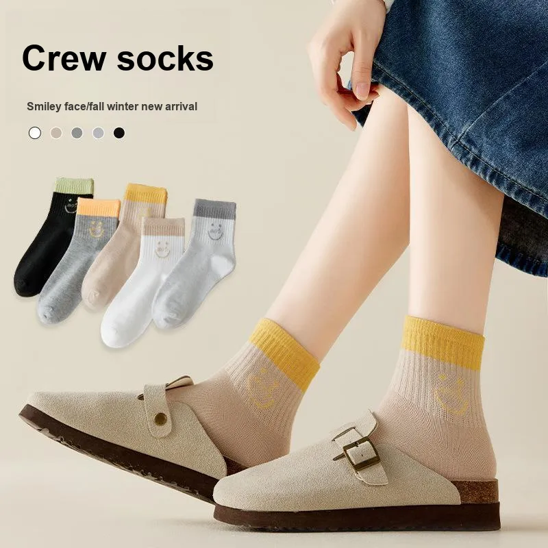 ALPLUME Mid Calf Socks Unisex 5 Pack-21