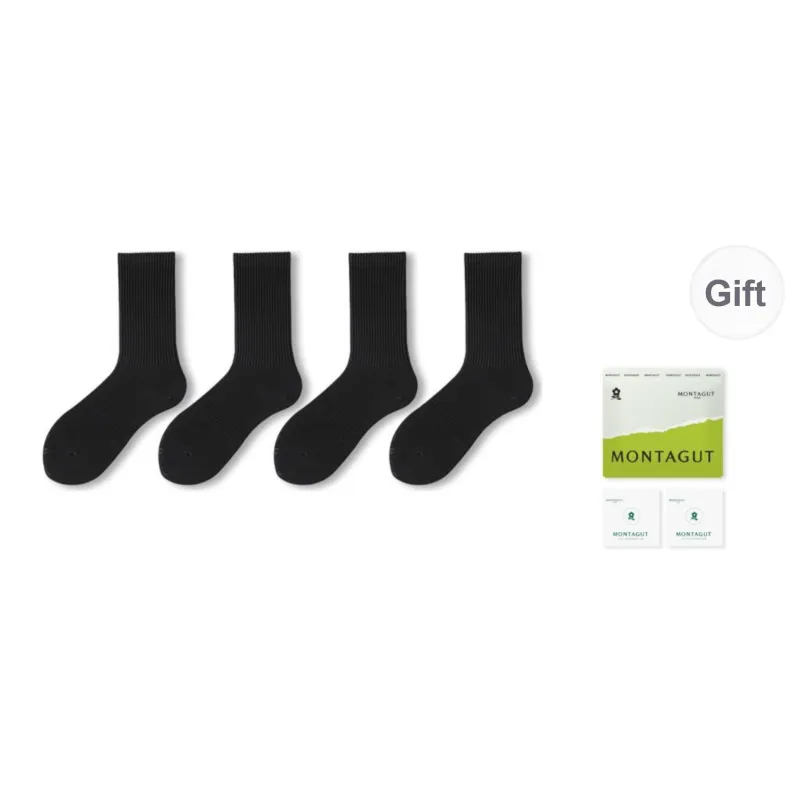 Montagut Mid Calf Socks Unisex 4 Pack-15