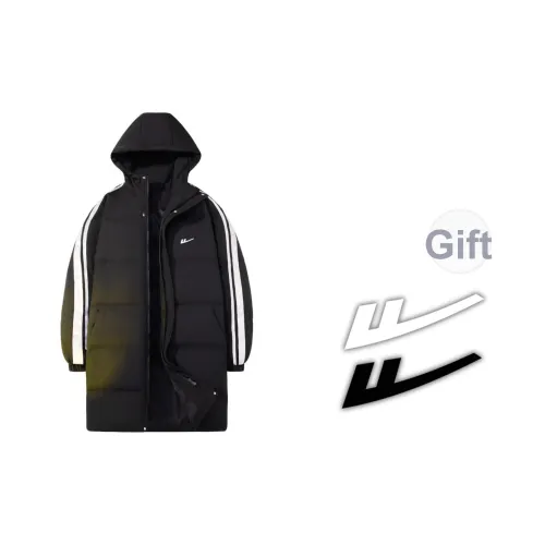 Воинский черный [Бесплатно DIY Бренд Мерч] Унисекс Пуховики