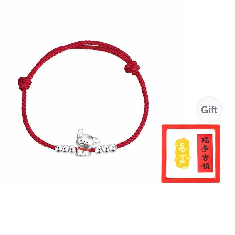 Chongqing Gold Store S 999 Fine Silver Bracelets Unisex-2