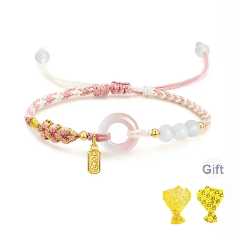 Central Fashion Natural Chalcedony Jade Bracelets Unisex-0