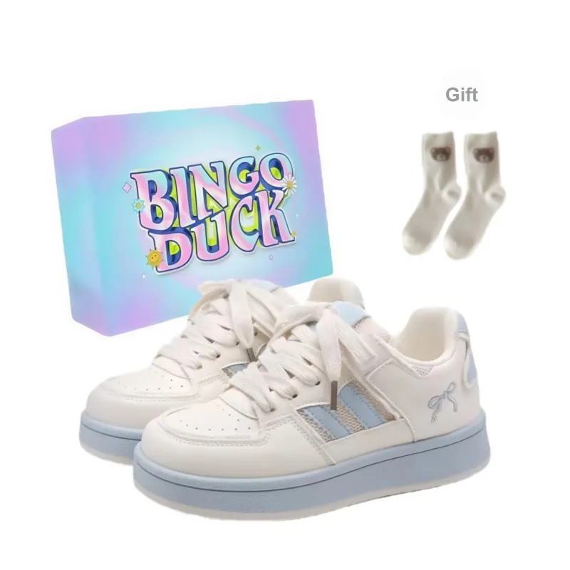BINGO DUCK Slip Resistant And Breathable Low Top Skateboard Shoes Women's-6