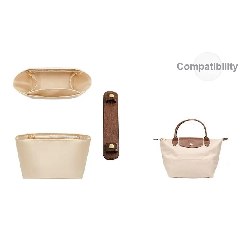 Jingxi Нейлоновая сумка-вкладыш женский бежевый