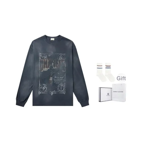 Charlie Luciano T-Shirt Унисекс Темно-Серый Коробка + Носки