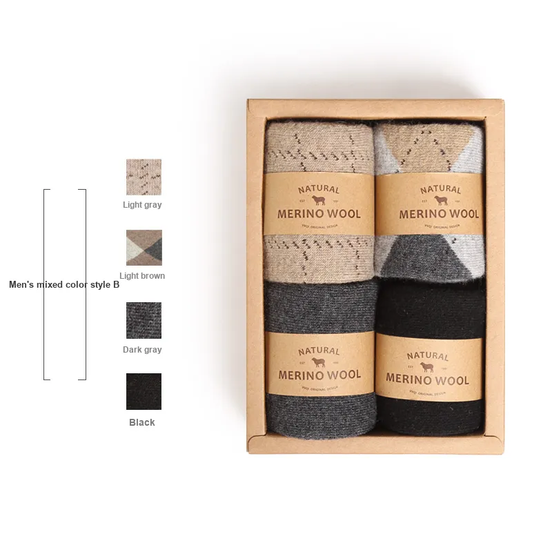 Primeet Mid Calf Socks Men's Combo Set-4