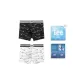Box 2 Pack (Black with Print+White Base Print)