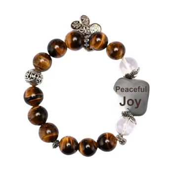 YUGONGYUAN Tiger's Eye Stone Bracelets Unisex