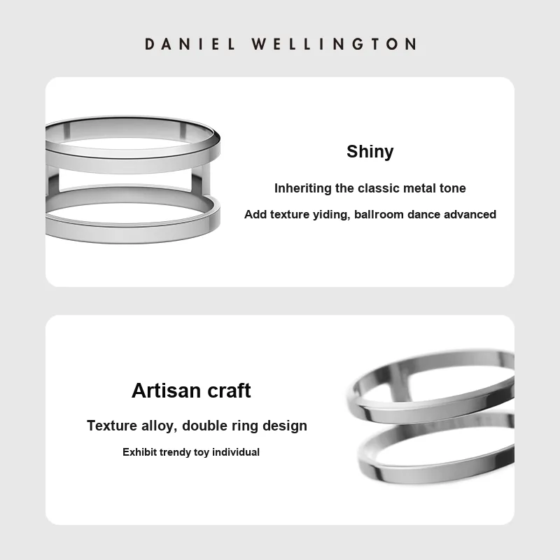 Daniel Wellington Alloy Rings Unisex-8