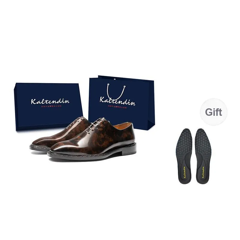 Kaltendin Dress Shoes Men's Brown-5