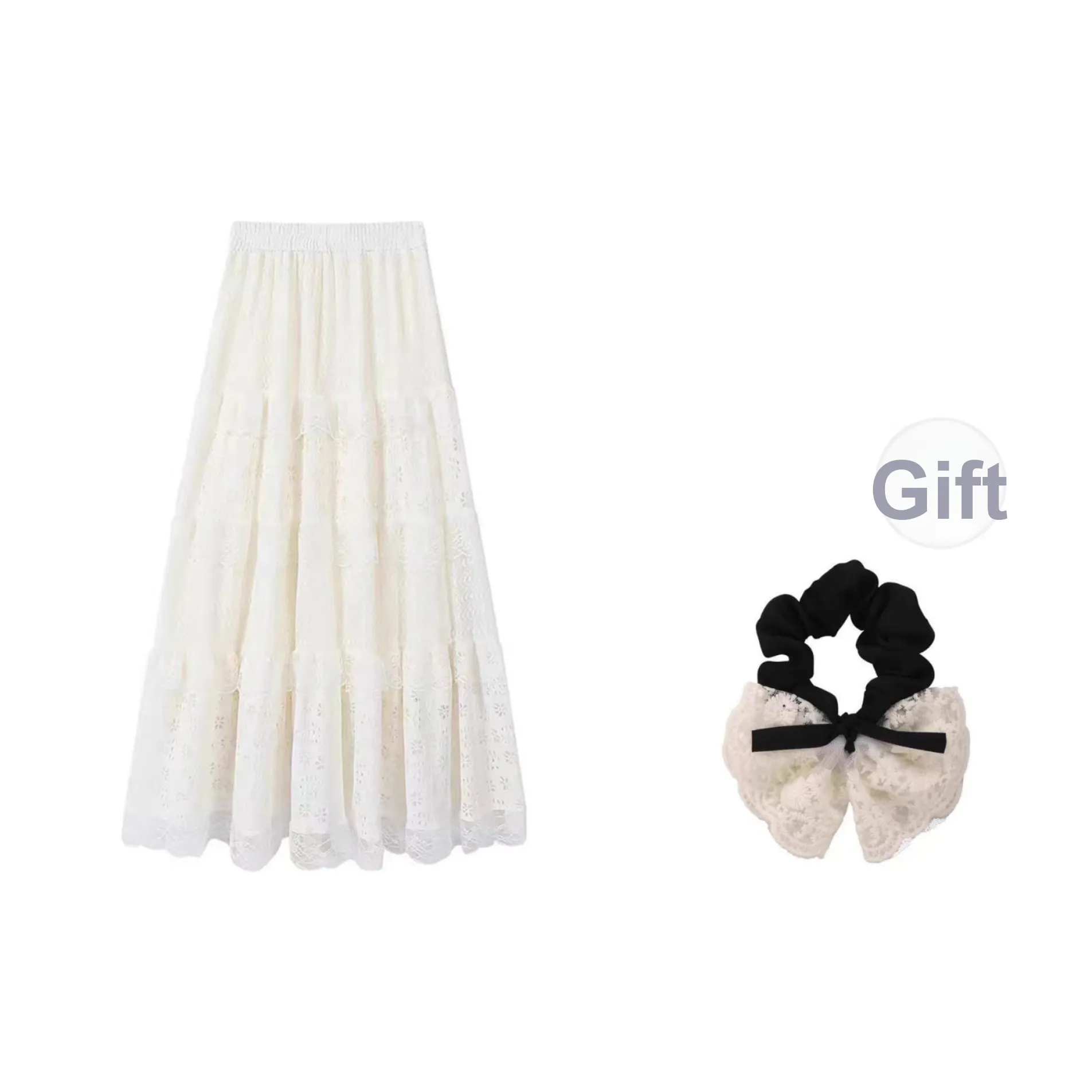 SYEEE WITH U Повседневный Длинный Юбка Женские