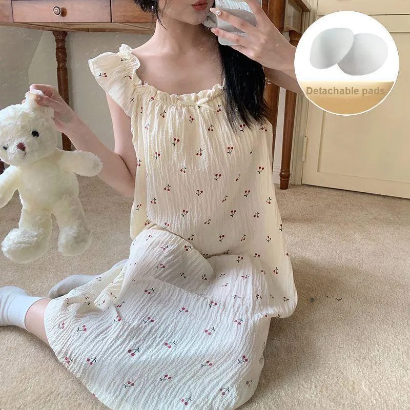 METE WHALE MT Nightgown Women's Gift Box Set Cherry-2