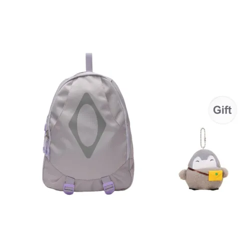 URBAN FOREST Nylon Backpack Unisex Purple/Brown