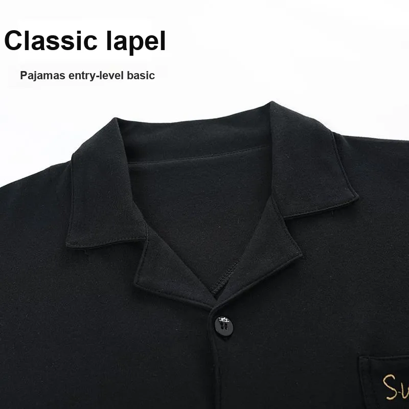 MIIOW Trend Party Series Pajama Set Men's Black-1