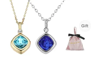 Wakfu 925 Sterling Silver Zircon Necklaces Women's